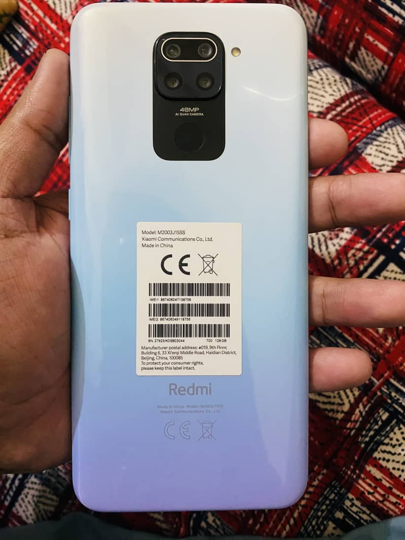 Redmi Note 9 4GB +128GB  PTA APPROVED +BOX 1