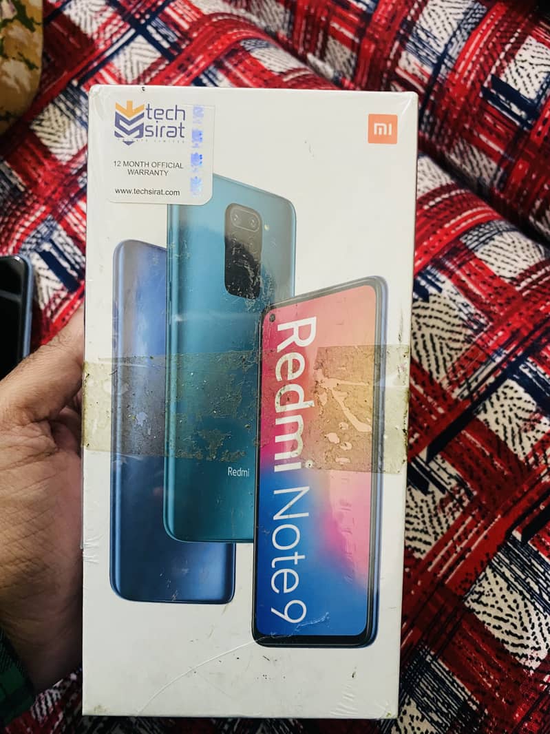 Redmi Note 9 4GB +128GB  PTA APPROVED +BOX 9