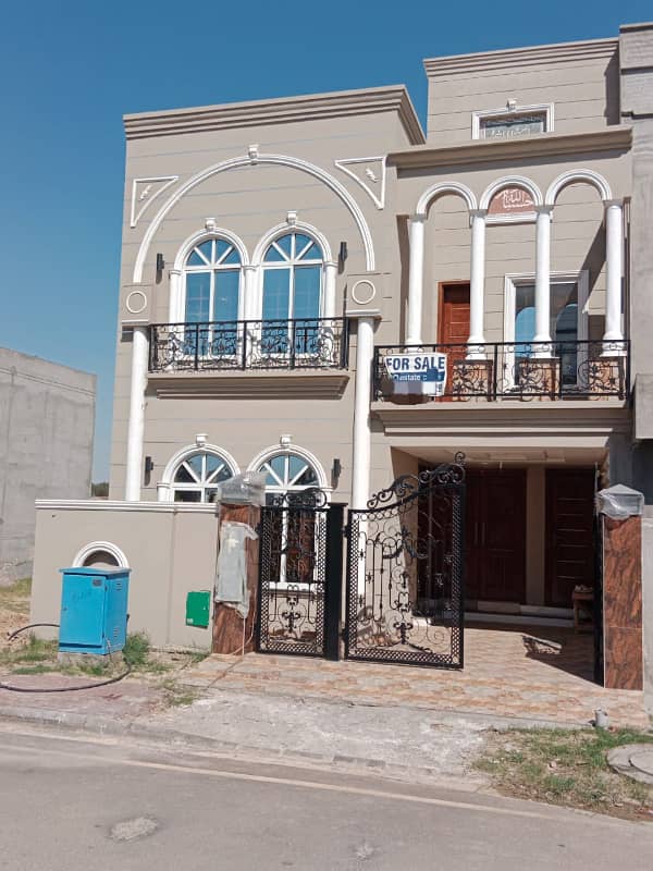 5 Marla Brand New House Modern House Elevation is for Sale in Overseas C Block 0