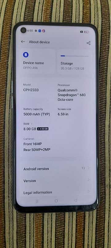 oppo A96 . . . 1