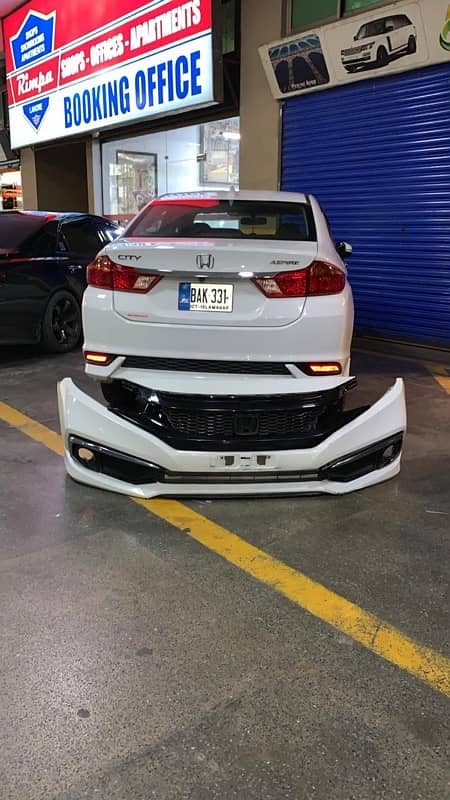 civic x front bumper 1