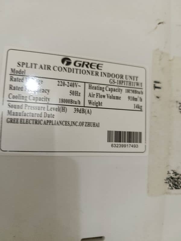 GREE AC FOR SALE NEW ALMOST 5