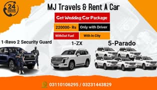 Rent A Car With Driver, Wedding car package in lahore, Car Rental Near