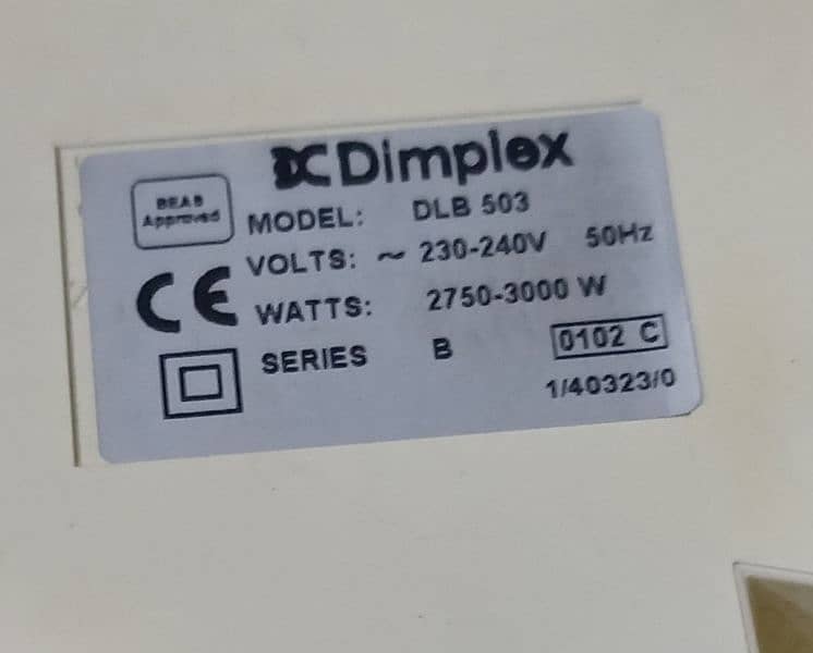 Original DC dimplex fan heater(0333-4348787) 8