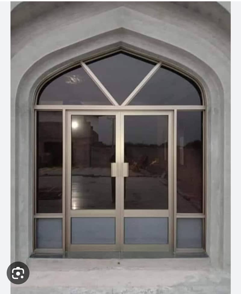 Aluminum Glass work| Glass Door| Windows| Blinds|Ceiling| Shop Front 11