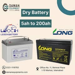 Long Dry Batteries - 26ah/12V