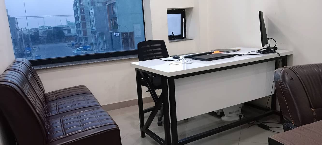 Modern office Table with side draws 2