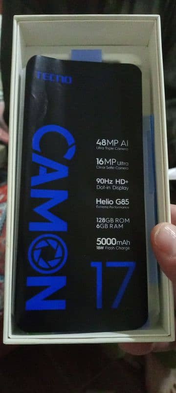 Camon 17 6/128Gb With Box & Accessories 5