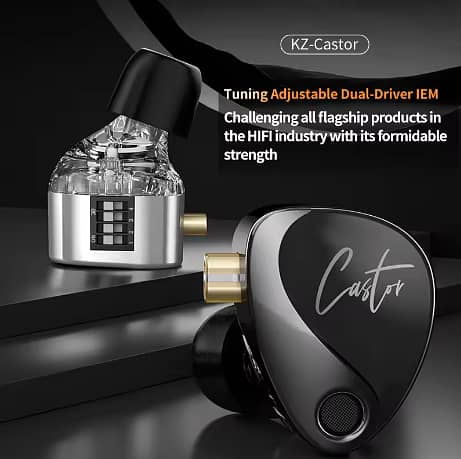 KZ Castor In Ear HiFi Earphone 2 Dynamic High-end Tunable balanced 4