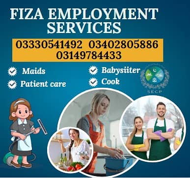 House maids , Maids , Baby Sitter , Chef , Cook , Patient Care , Nurs 0