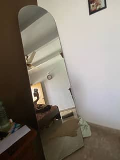 6 feet very good condition wooden mirror