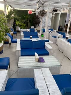 urgent sale - Cane/ Bedh Outdoor Sofa Set | Restaurant Furniture