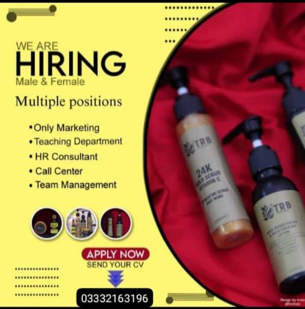 vacancy available for office working 0