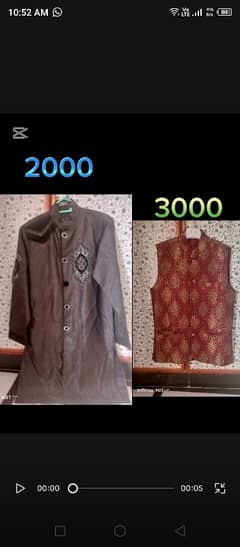 sherwani 2000 waistcoat 3000