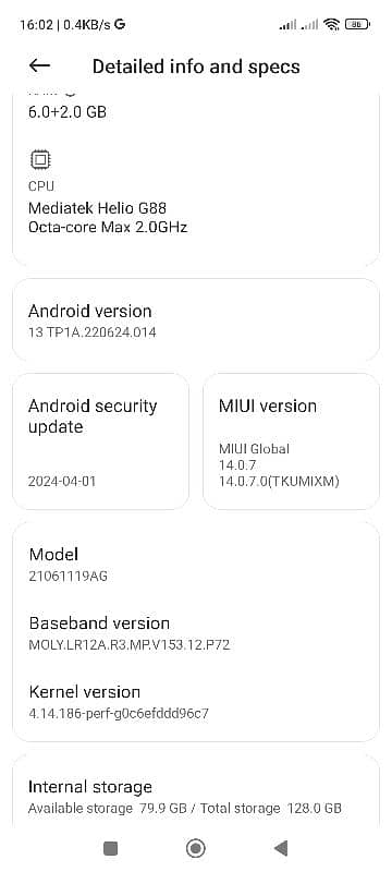 Xiaomi redmi 10. . 6.2/128 0