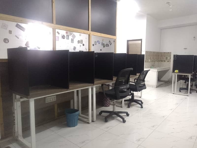 600 SFT Fully Furnished Reasonable Rent Corporate Office Available At Main Boulevard Gulberg 2