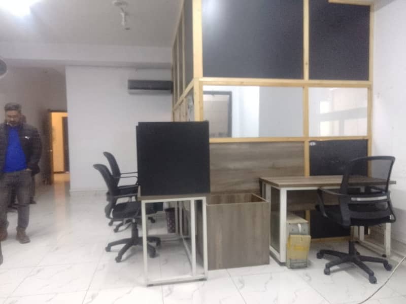 600 SFT Fully Furnished Reasonable Rent Corporate Office Available At Main Boulevard Gulberg 3