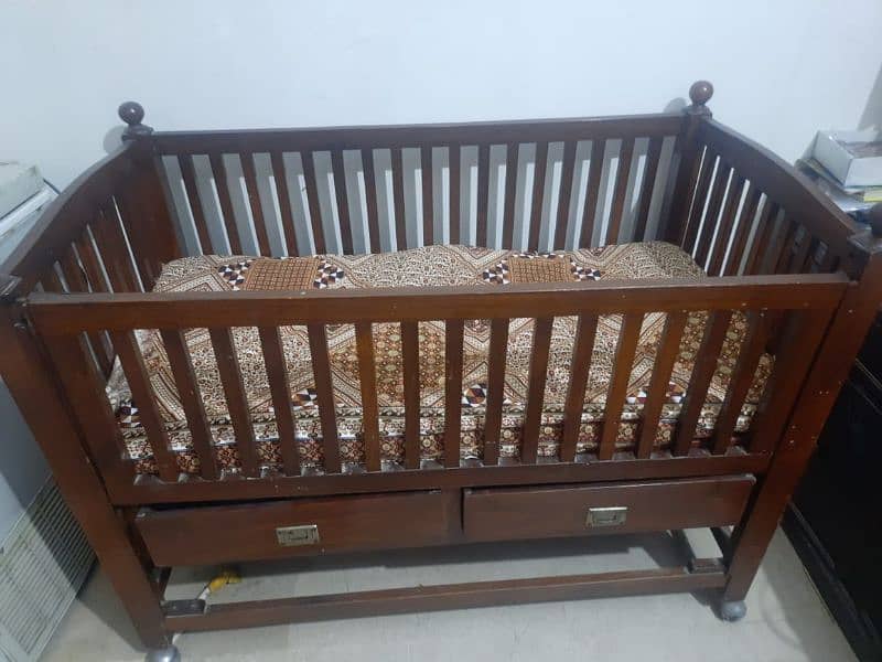 Wooden Baby Cot 1