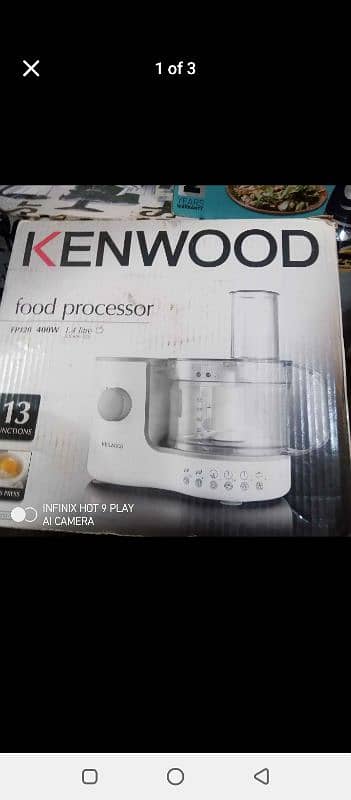 Kenwood original chopper and orange juice and salad cutters 2