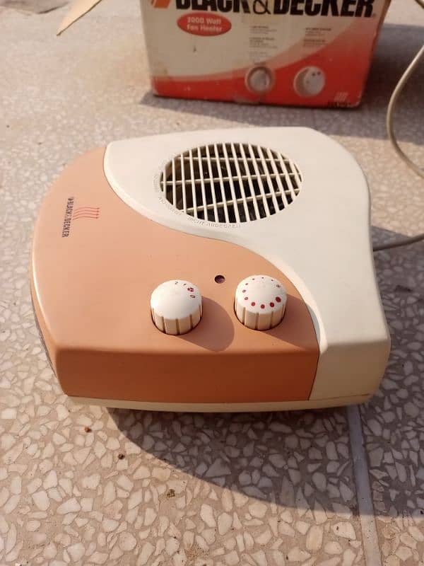 Model no HX150…   BLACK&DECKER. (2000 watt) Fan Heater 1