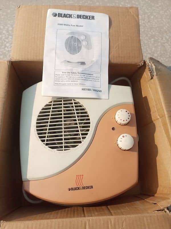 Model no HX150…   BLACK&DECKER. (2000 watt) Fan Heater 3