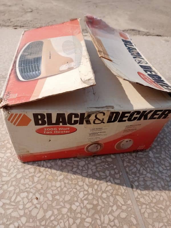 Model no HX150…   BLACK&DECKER. (2000 watt) Fan Heater 4