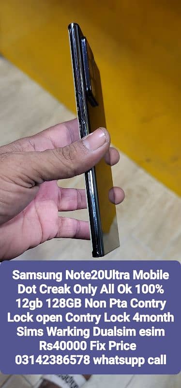 Samaung Note20Ultra Stok Availble Non Pta Non Active 5