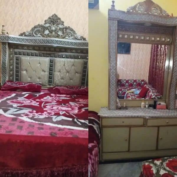 For Sell bed and dressing table 0