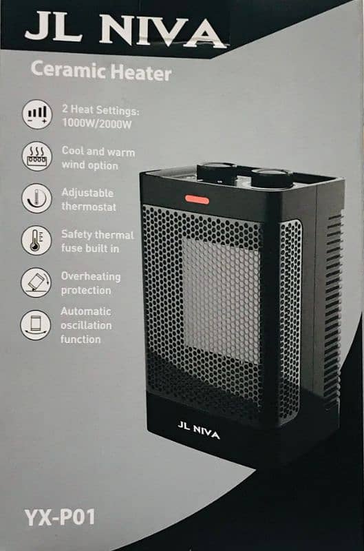 JL NIVA Ceramic Heater - Efficient & Safe Heating Solution 1