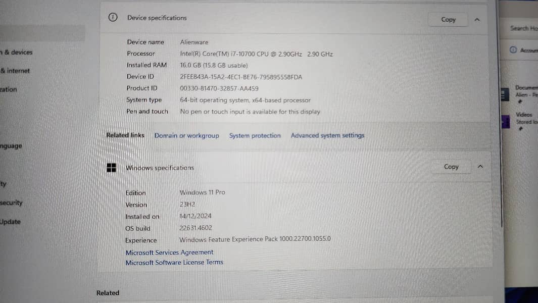 Dell Alienware Area 51m R2 17.3 Inch FHD 300 hz Gaming Laptop 6