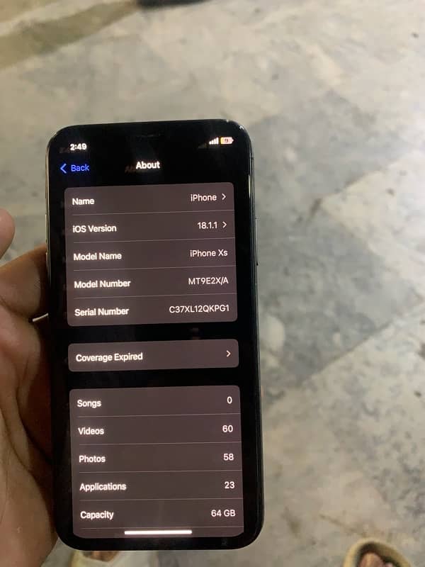 iPhone XS  pta approved 64gb 5