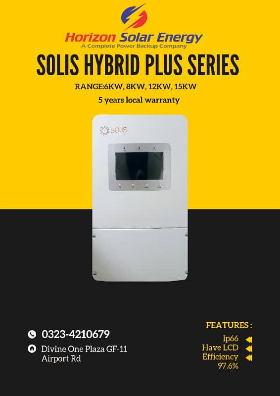 Solis Hybrid and ongrid inverters with local 5 years warranty 0