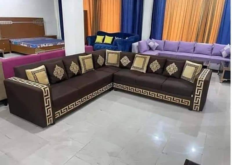 beautiful brand new stylish L shaped sofa set 12