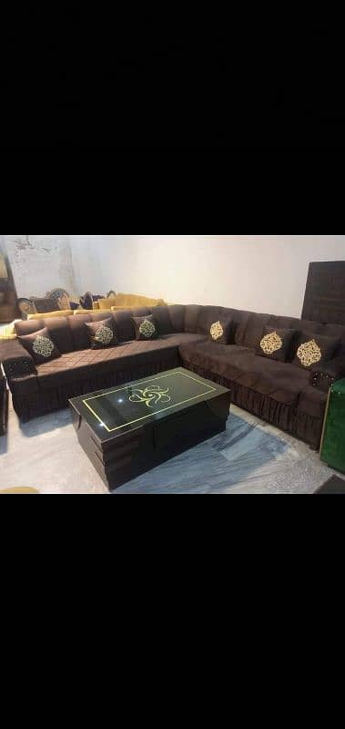 beautiful brand new stylish L shaped sofa set 17