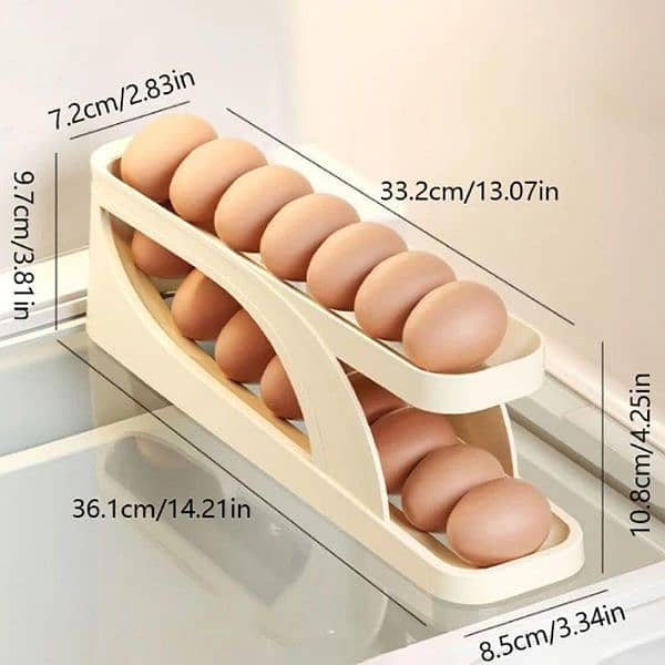 Elegant Beige egg dispenser /Store & preserve with style 1