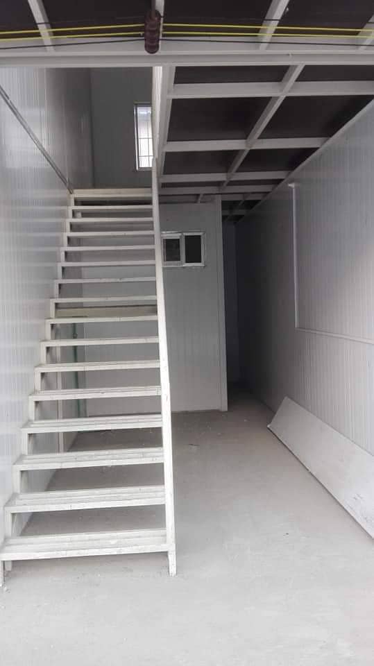 prefab double story building toilet container office container porta 3