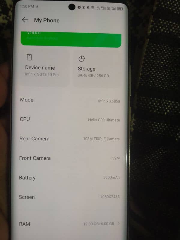 Infinix Note 40 Pro 12/256 GB 1