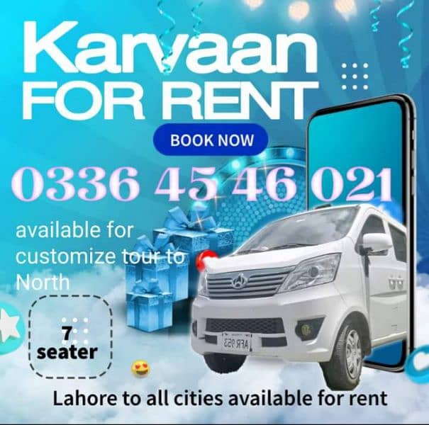 rent a Changan karvaan/karvaan for rent/7seater for rent/car rental 4