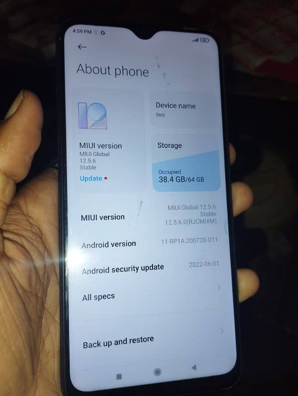 Redmi 9 4/64 ruf used full ok condition 6