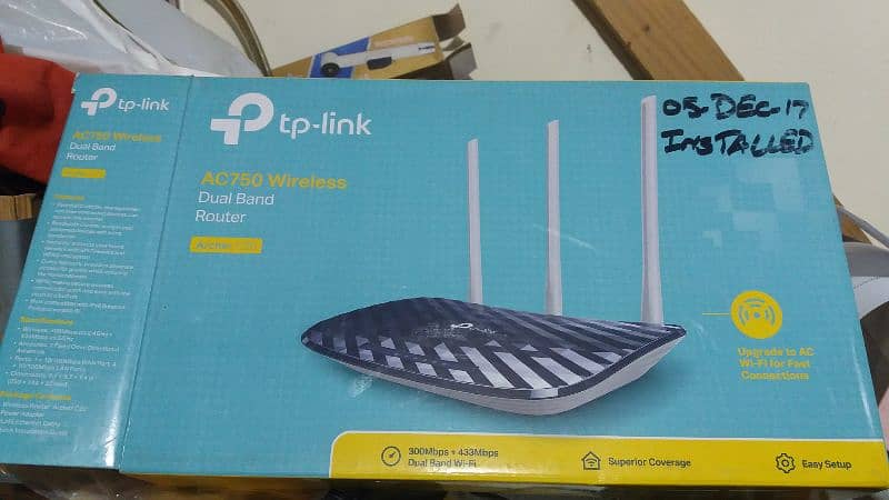 TP-LINK AC-750 WIRELESS ROUTER 0