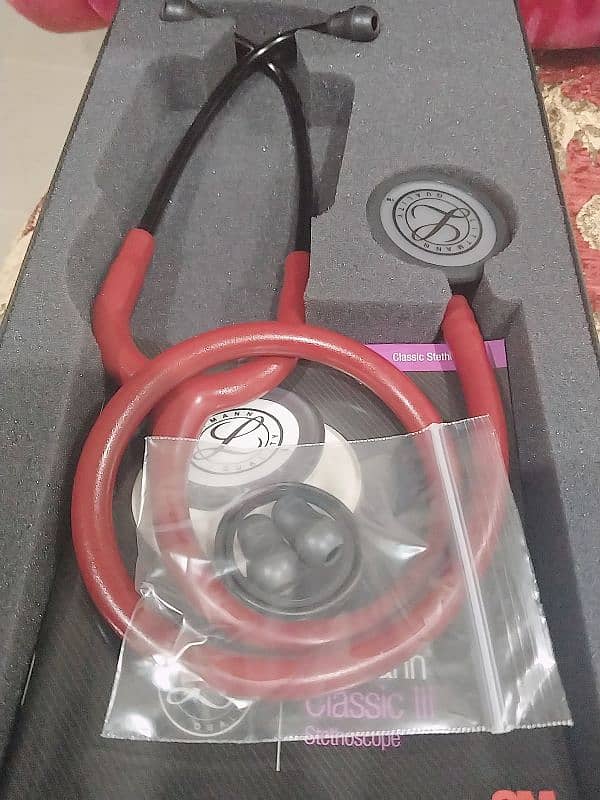 3M Littmann Classic III Monitoring red Stethoscope, 5868, 0