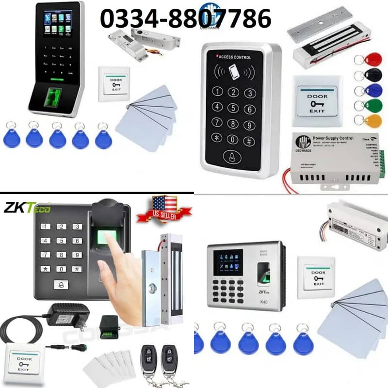 smart fingerprint electric security door lock access control system 4