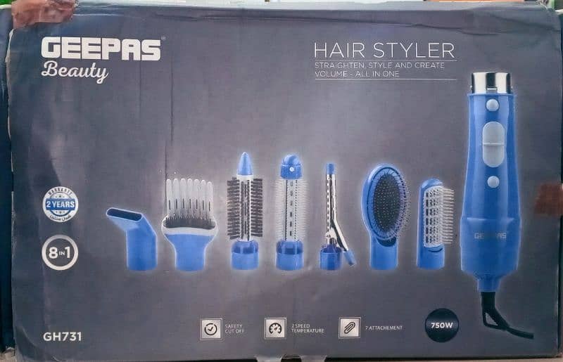 Geepas 8 in 1 Hair Styler Straightner 0