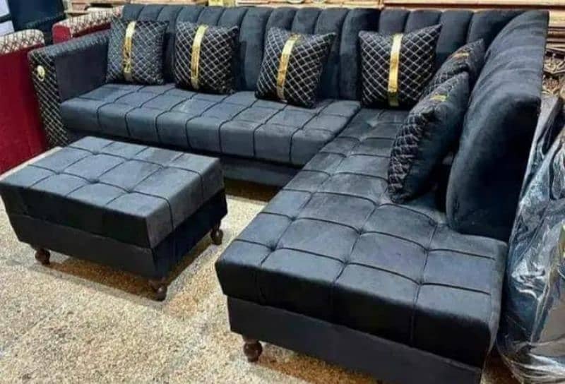 L Shaped - 5 seater sofa - modren sofa set - poshish sofa set 0