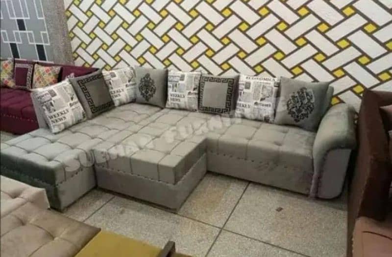 L Shaped - 5 seater sofa - modren sofa set - poshish sofa set 10