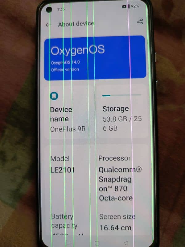 OnePlus 9R 12gb256gb/03037278855 4