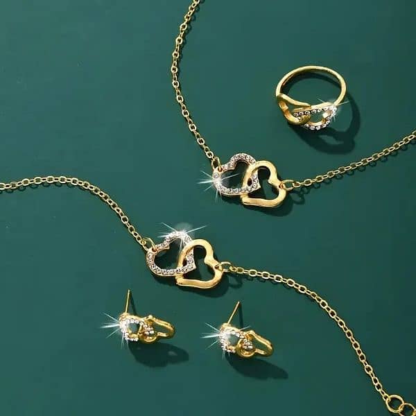 Elegant Heart Themed Importad Jewelry Set For Women's 1