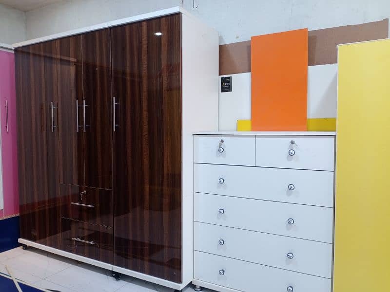 UV 3door almari/wood works/cupboard/wardrobe for sale/almarih/colorful 1