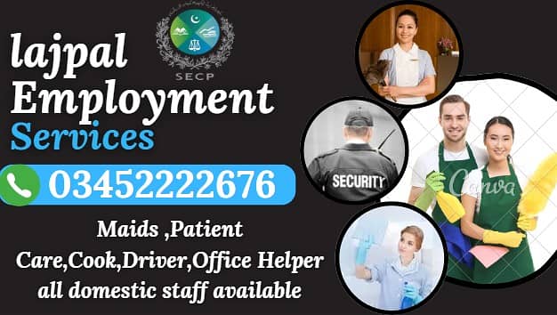 Maids, House Maid, cook, chef, Baby Sitter, Driver, Nurse, available 0