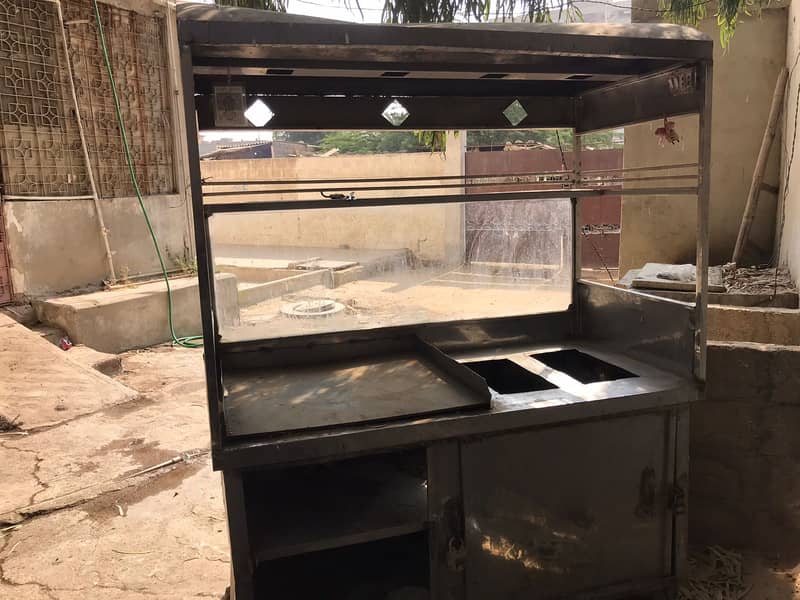 Food Counter with french fries equipment 1